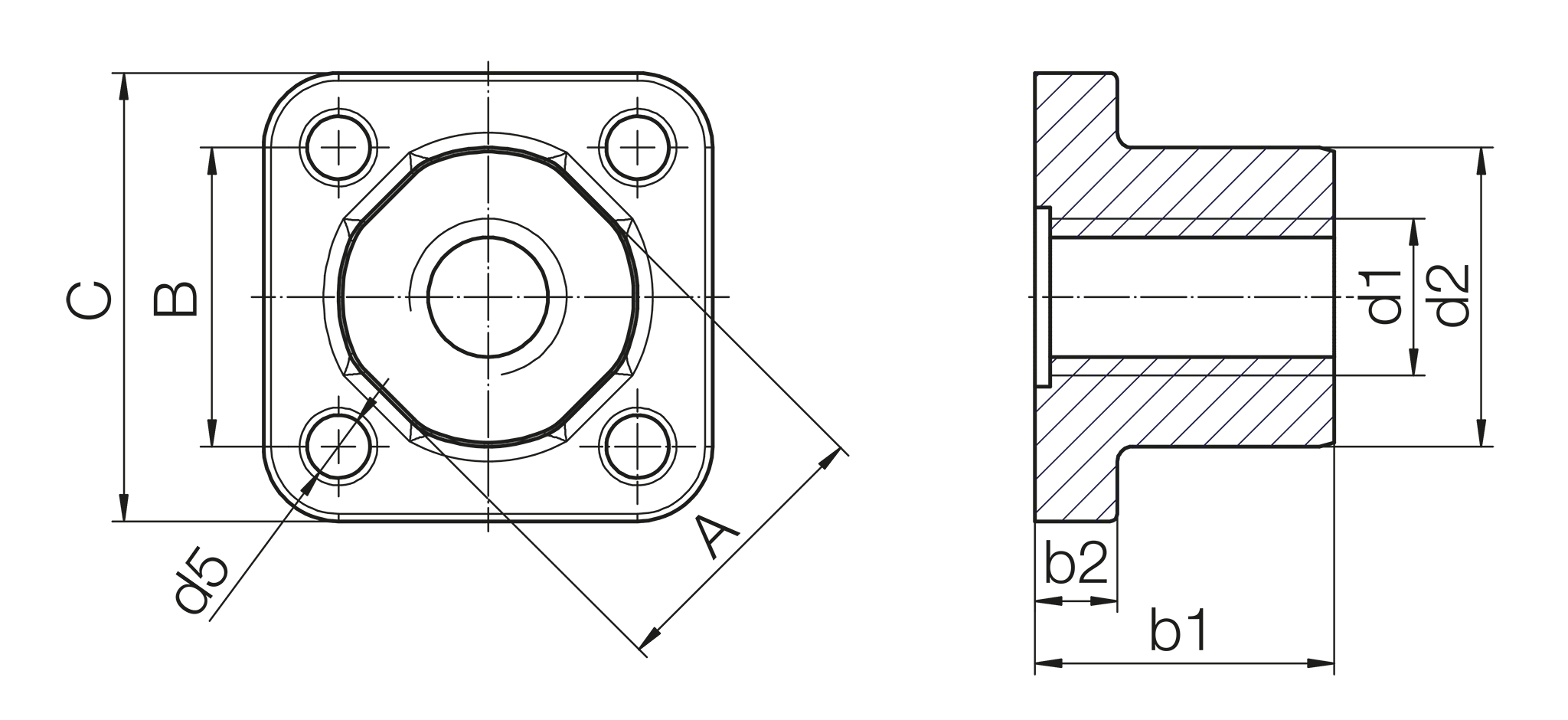 JFRM-C-01-M5 technical drawing