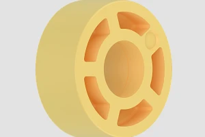 Skatewiel gemaakt van iglidur J