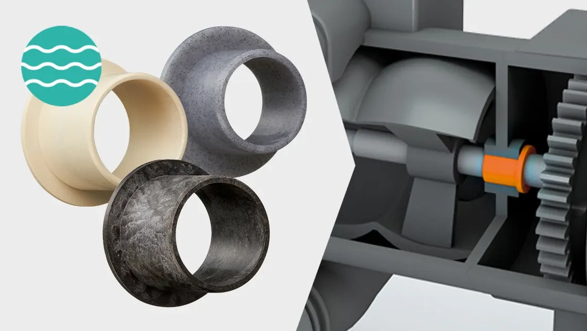 Glijlagers voor hydrodynamische toepassingen en koelwaterregelaars