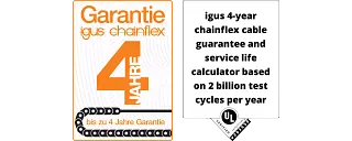 Garantia de 36 meses, chainflex, cabos