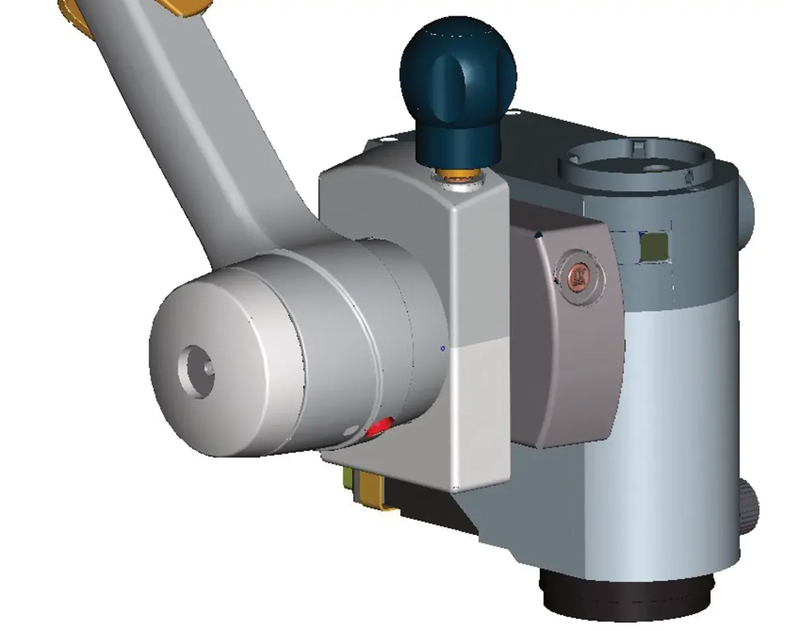 Statyw do mikroskopu z dylinową śrubą pociągową