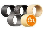 CO2 for plain bearings