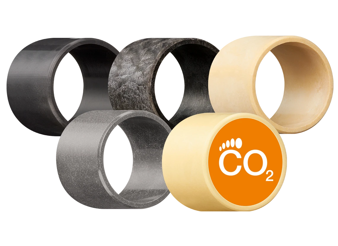 CO2 for plain bearings