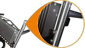 Stacking fork for inserting the slices