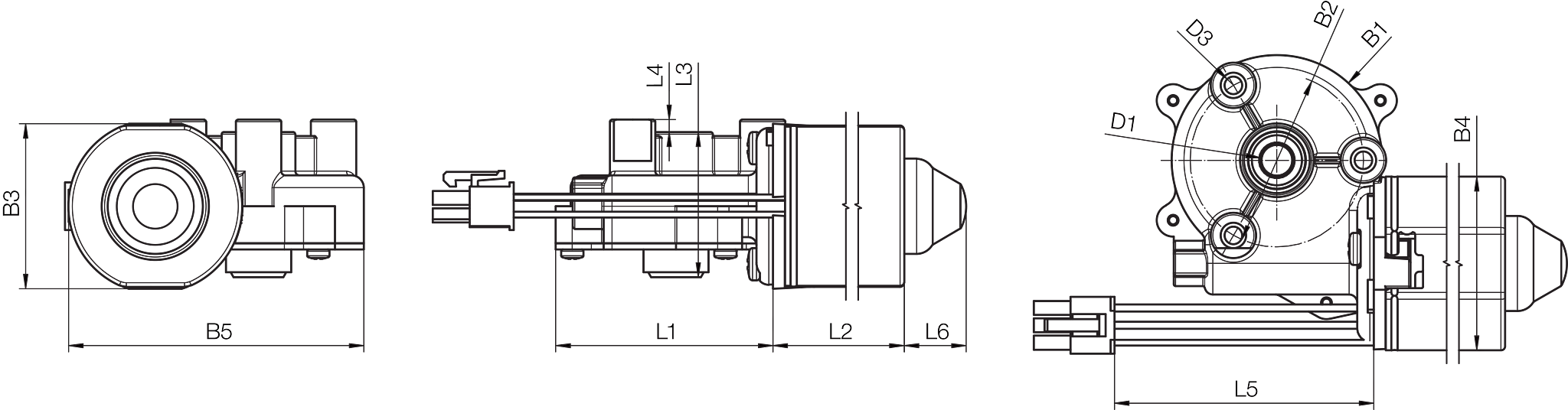MOT-DC-42-J-H-B technical drawing