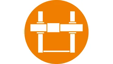 Pour portiques pluriaxiaux