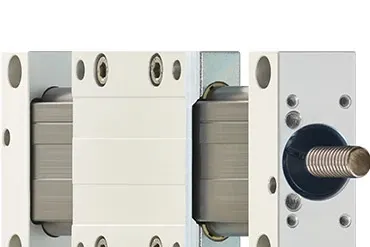 Linear axis with lead screw drive made of drylin SLW from igus