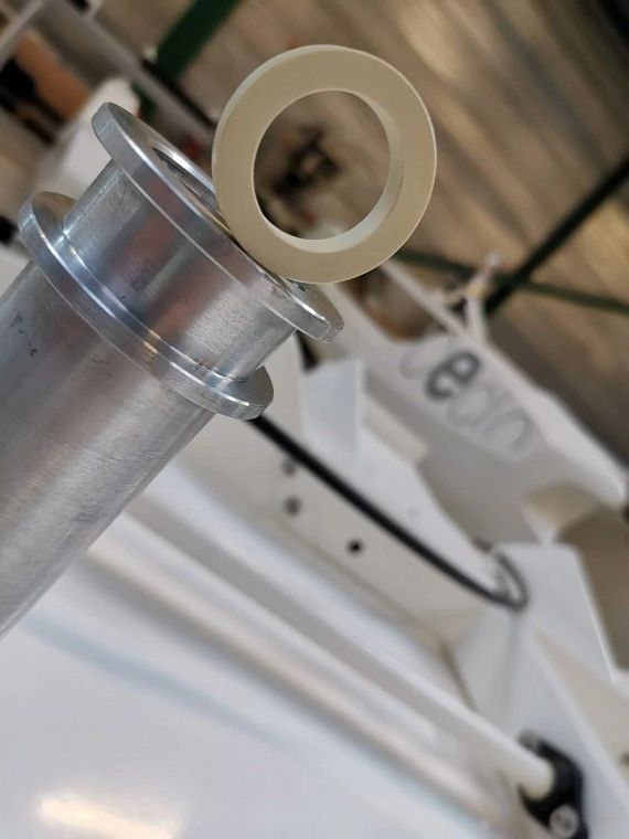 Custom made plain bearing for catamaran