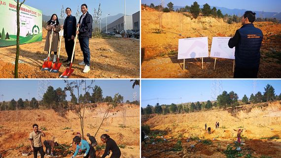 Tree planting by igus China in Yanling