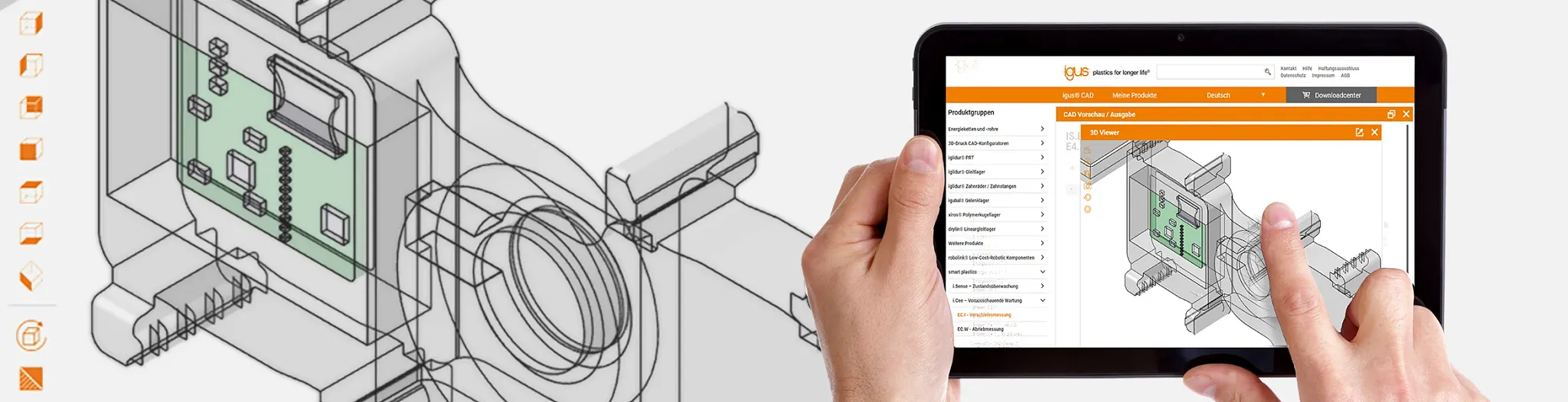 Navrhujte inteligentní energetické řetězy na 3D CAD portálu
