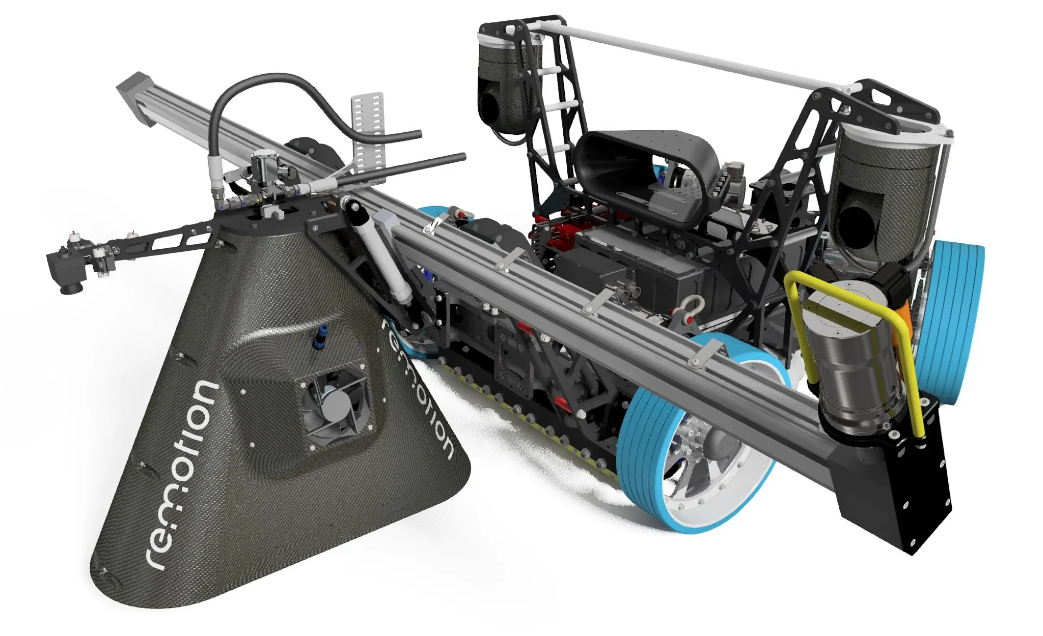 igus Antriebstechnik und Yacht mit Glaskeil-Fenstern