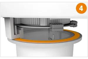 Plaques en iglidur dans l'azimut