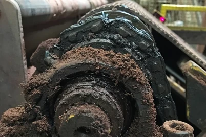 Dirt adhered to the lubricated metal bearings and caused them to fail shortly afterwards.