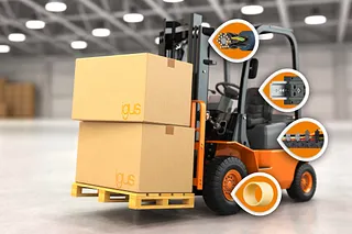 Forklift with igus products