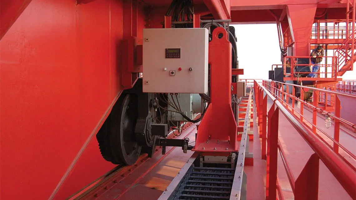 i.Sense EC.P on a shipyard crane