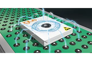 Electrostatically conductive polymer ball transfer units from igus®