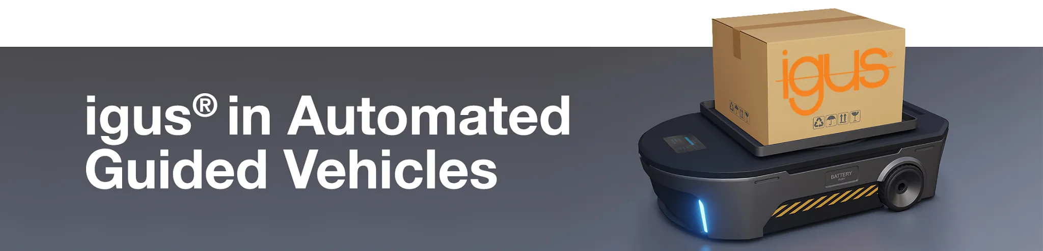 automated guided vehicle banner 