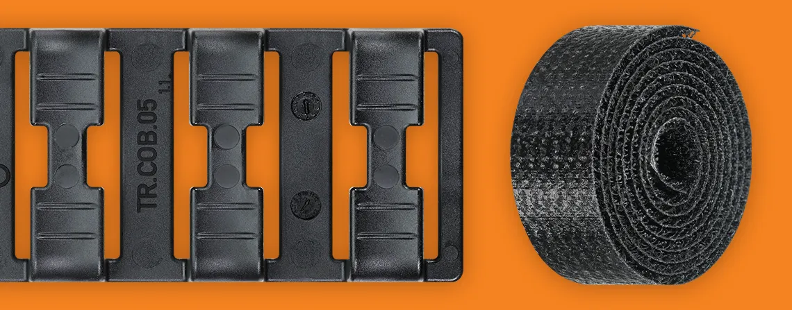 cable clip, hook & loop fastener