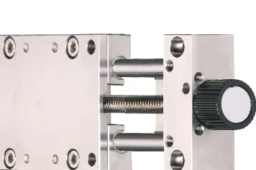 Stainless steel linear axis with lead screw drive