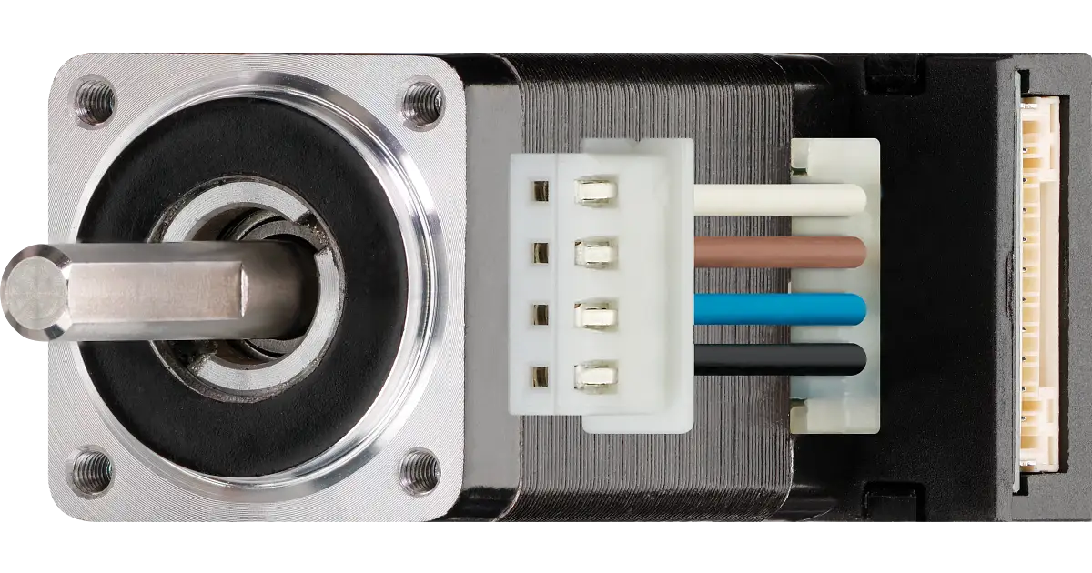 Stepper motor with encoder and JST connector - 0.026 Nm - NEMA 8