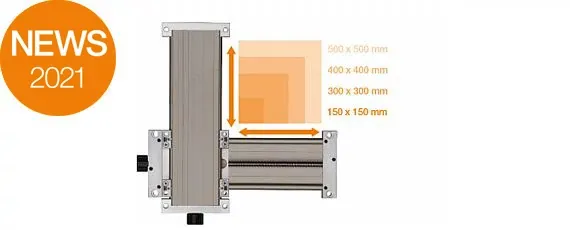 SLW-XY tables, new sizes