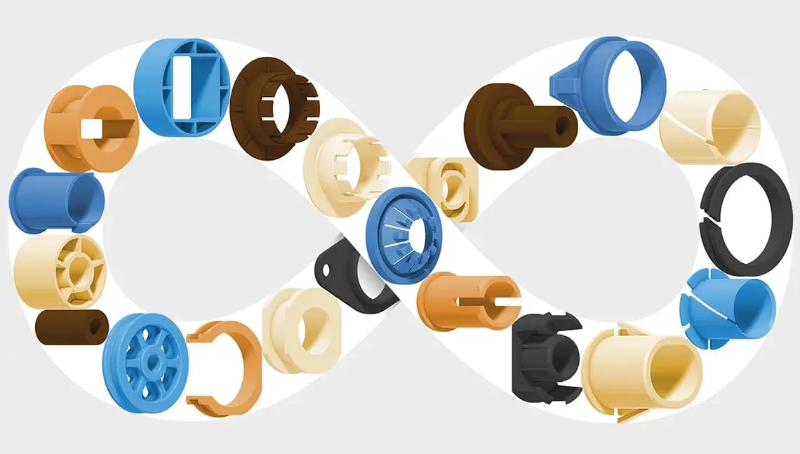 Drawing parts in special geometries