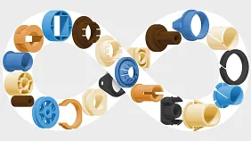 Various special bearings customised by igus® to your specific requirements