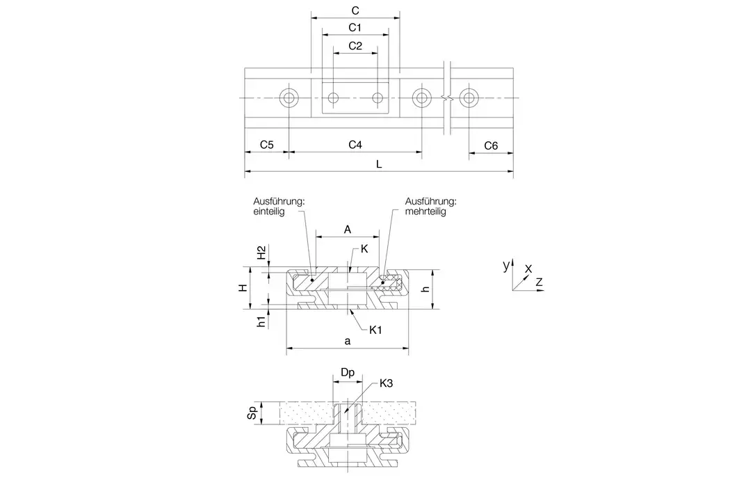 NS-01-27-UNGEBOHRT technical drawing