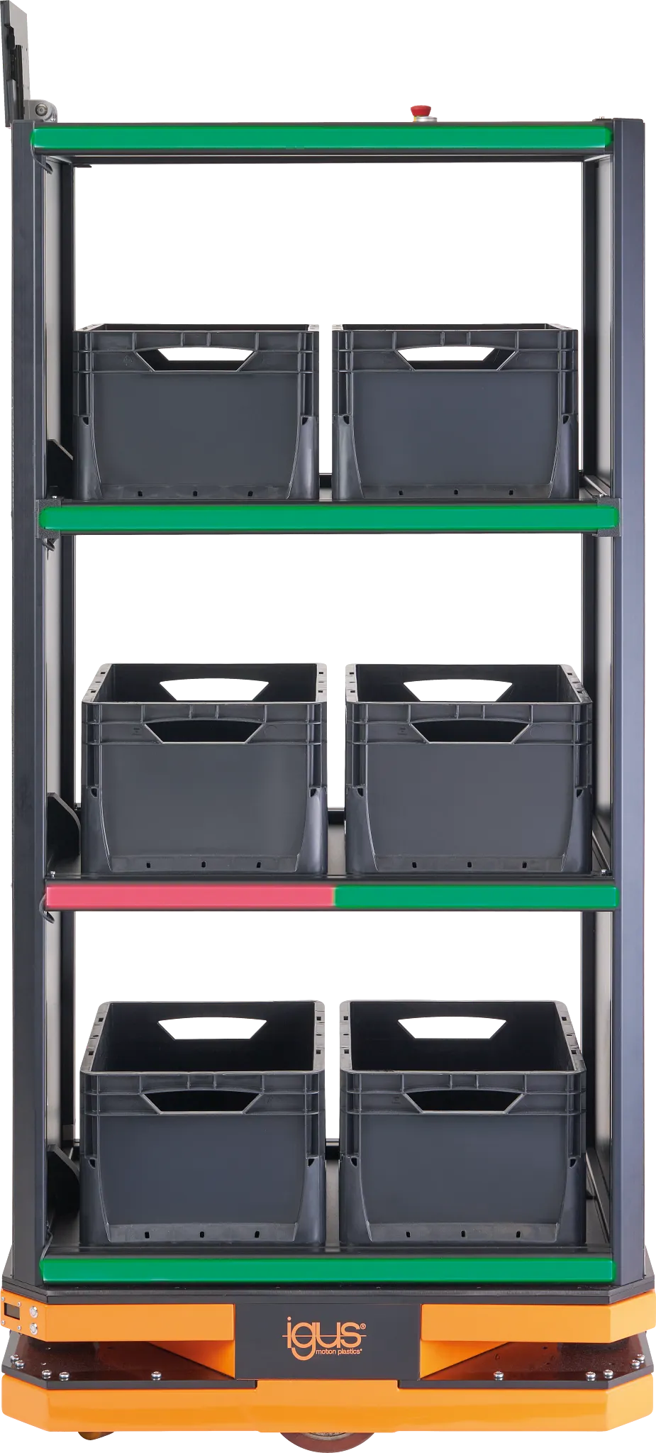 Mobile robot with shelving system
