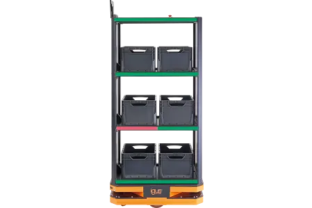 Mobile robot with shelving system