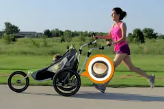 igubal EGLM spherical bearings in the JogAlong stroller