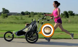 igubal EGLM-Gelenklager im Kinderwagen JogAlong