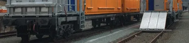 rampa con cojinetes lisos en tren OBB