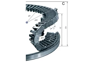 cable carrier upper limitation