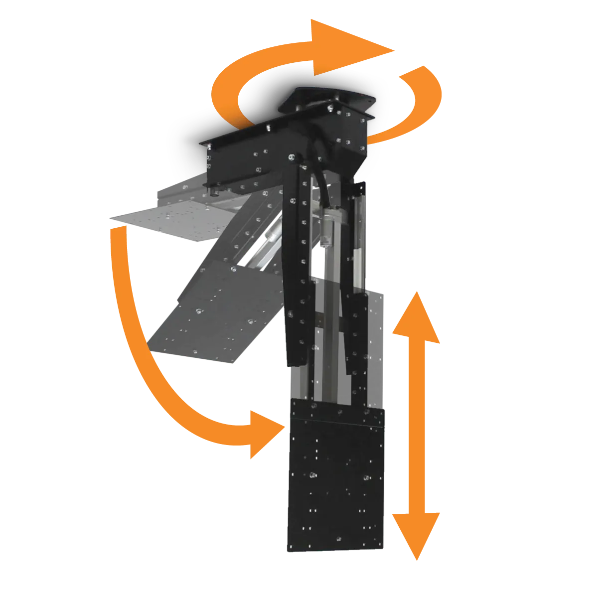 Tv-beugel met PRT tandkranslager