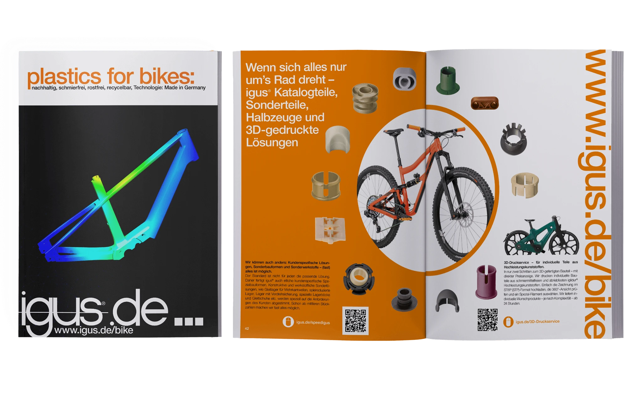 Catálogo de productos para la industria de la bicicleta