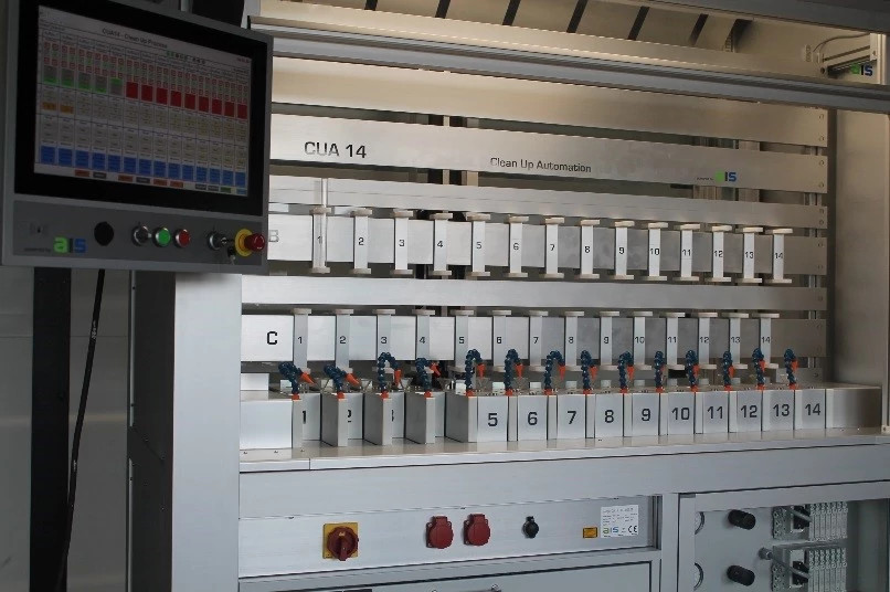 Lineargleitlager und e-ketten für die automatisierte Probenvorbereitung im Labor