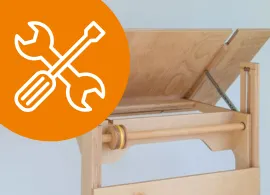 bannière vagues en bois