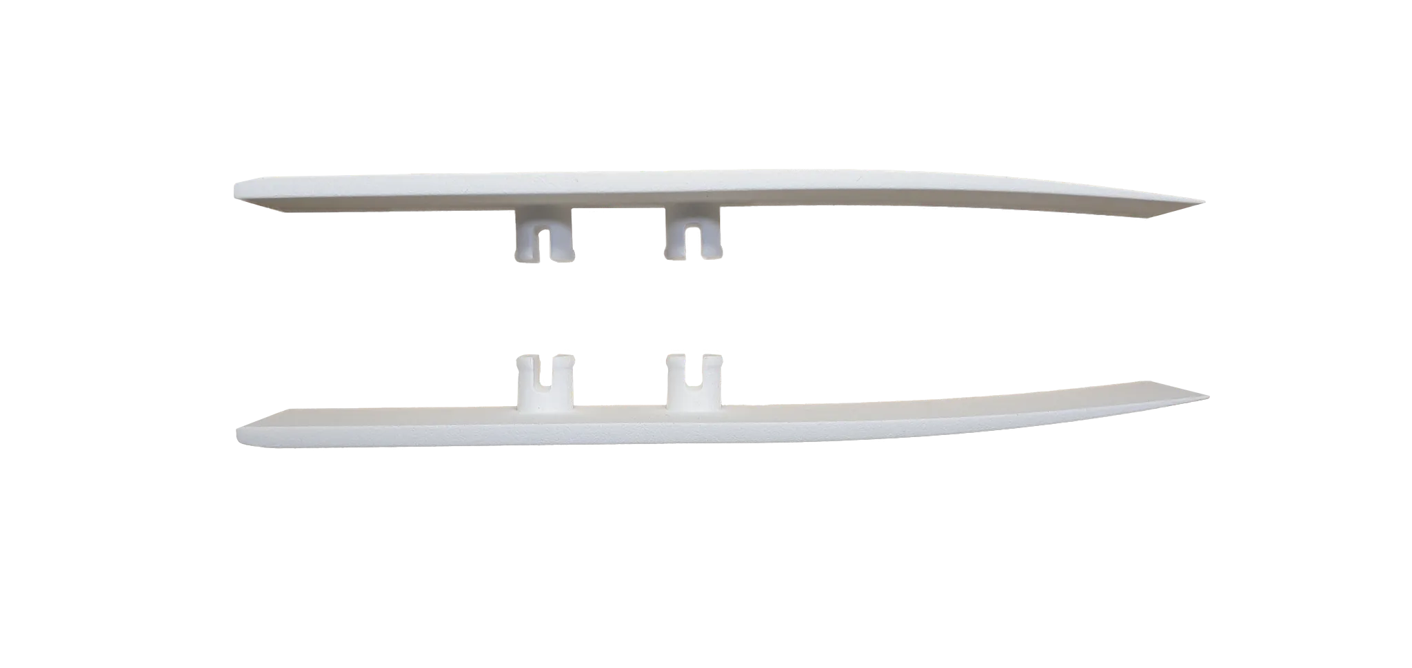 El clip adaptador garantiza una transición suave entre la almohadilla de deslizamiento y la barra de deslizamiento, y por lo tanto aumenta la vida útil de la cadena de energía.