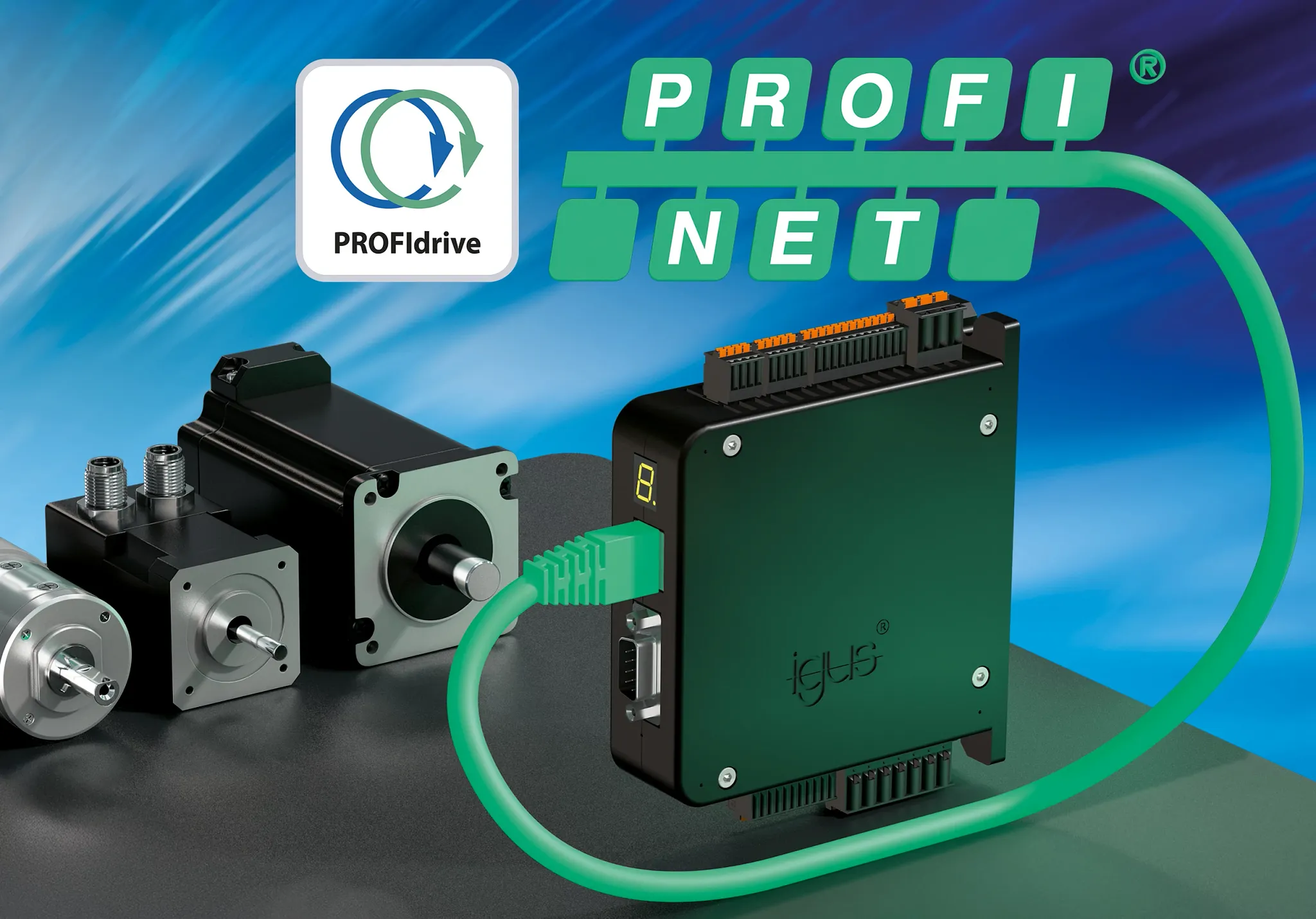 igus erweitert Motorsteuerung D1 mit zertifiziertem PROFINET