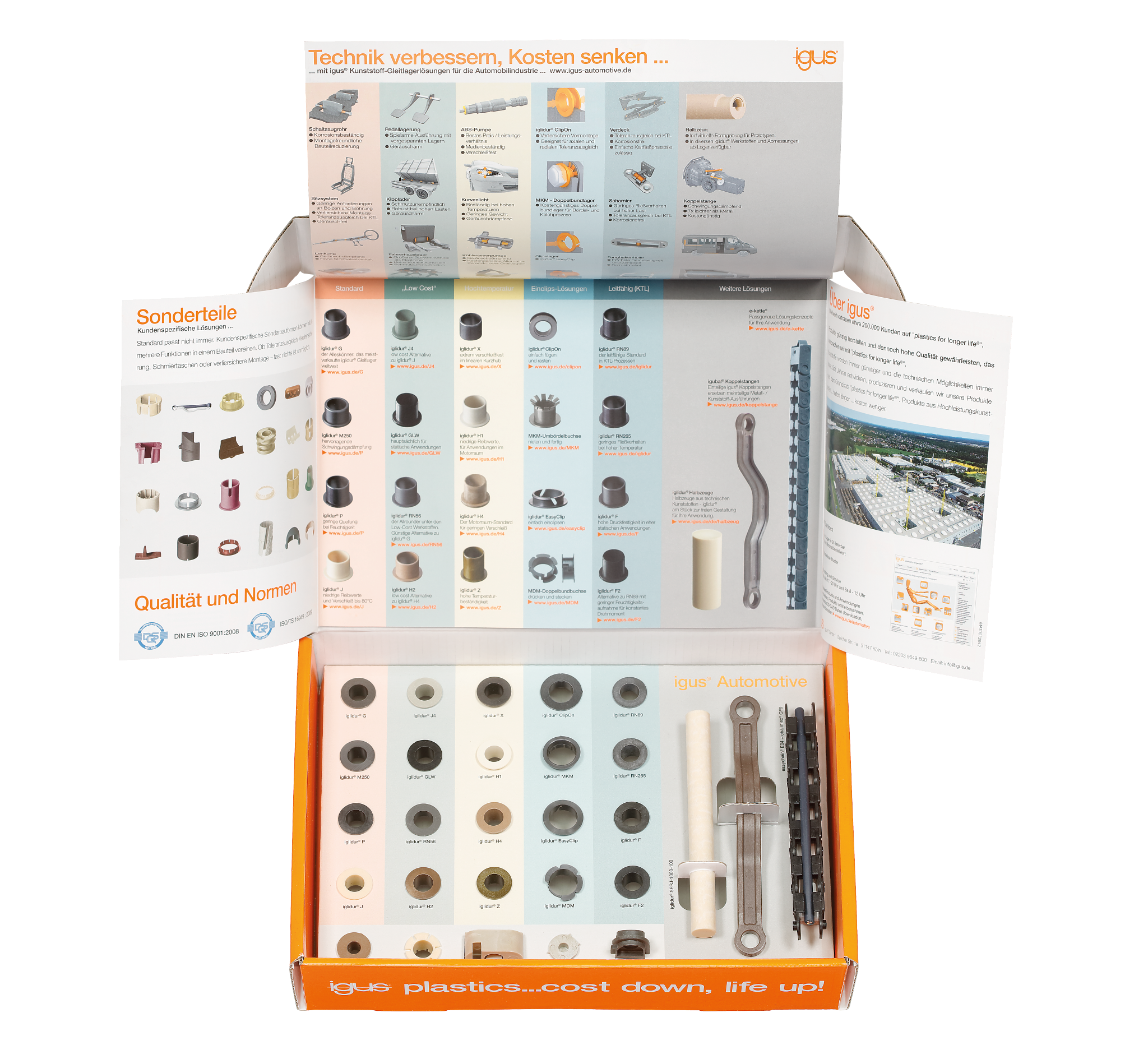 Sample box automotive plain bearings