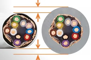 外径差イメージ