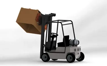 Forklift from Sorter