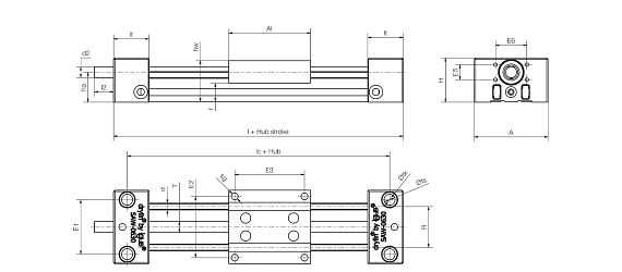 Leichtes Linearmodul SAW-0630-P Carbon