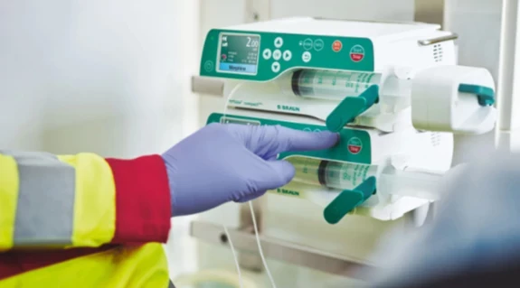 Bomba de infusión de B. Braun