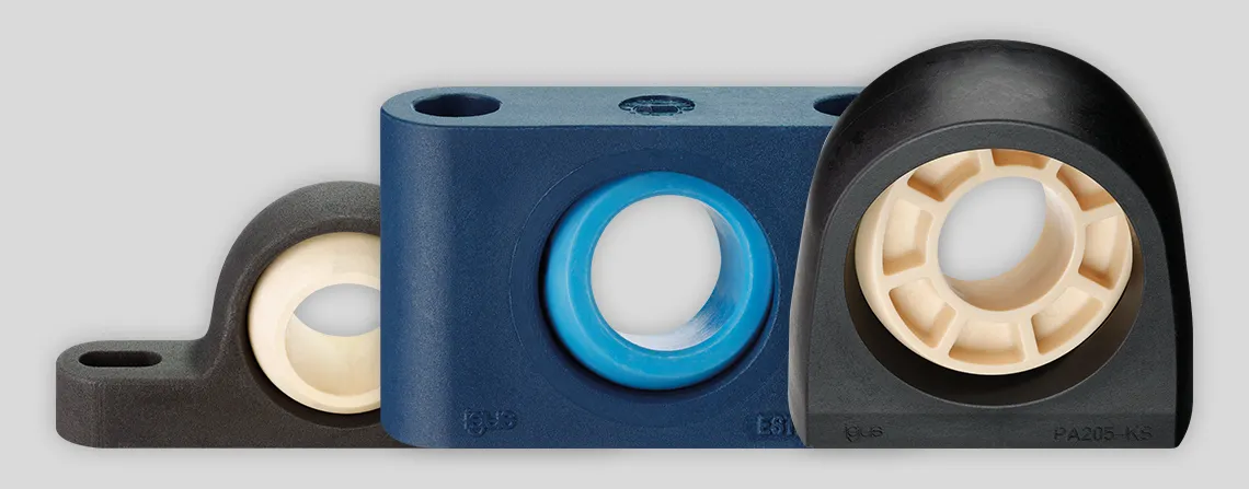 Pillow block bearing with igubal self-aligning bearings