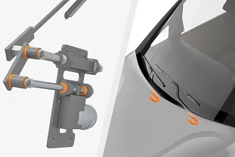 windshield wiper bearings