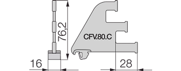 Strain relief element CFV