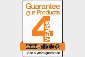 Up to 4 years guarantee on igus products
