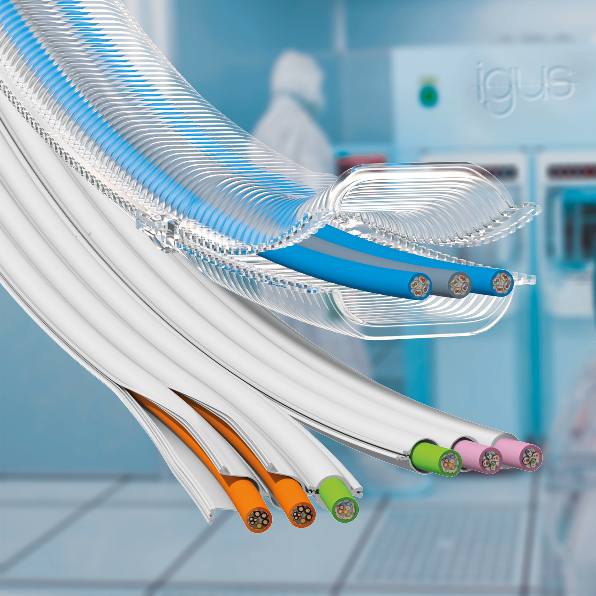 e-skin® flat cleanroom cable configurator